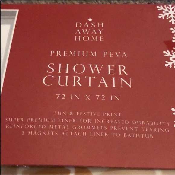 New Gingerbread man premium peva shower curtain. 72x72 Oh Snap! - Picture 2 of 3